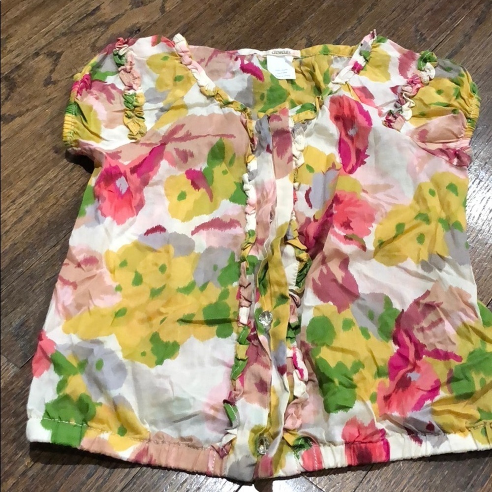 Crewcuts floral blouse